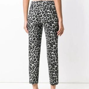 Pinko - Leopard Print Straight Tapered Leg Trouser Pants - Size 4